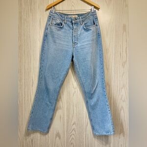 Revolve GRLFRND Karolina High Rise Straight Crop Size 31 inseam 28” EUC